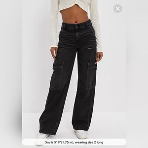American Eagle wide leg denim